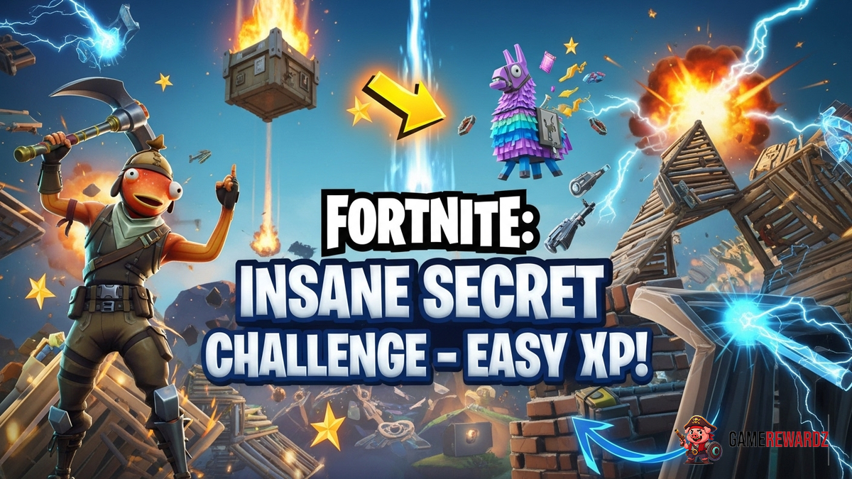Fortnite: Insane Secret Challenge - Easy XP!